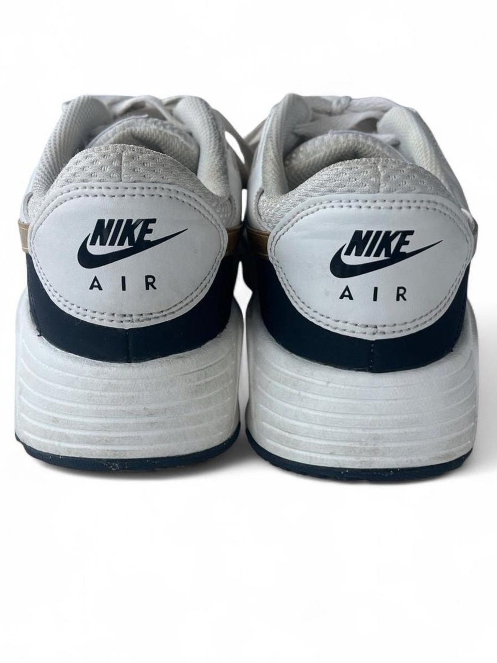 Nike Air Max Sneakers Women’s Size 9 White Black Gold Athletic Shoes - Picture 6 of 8